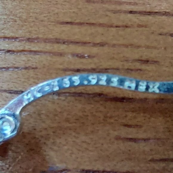 925 Sterling Silver Big Hoop Earrings 2 1/2 inches in diameter - Picture 4 of 11